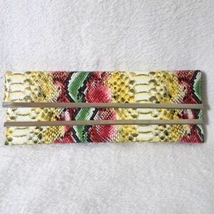 Vintage faux Snakeskin clutch